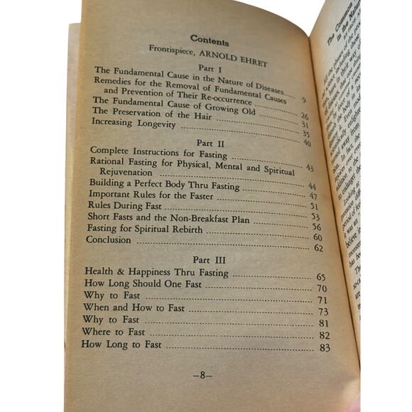 VTG Rational Fasting Arnold Ehret Book Original Physical Mental Spiritual Health - Picture 5 of 7